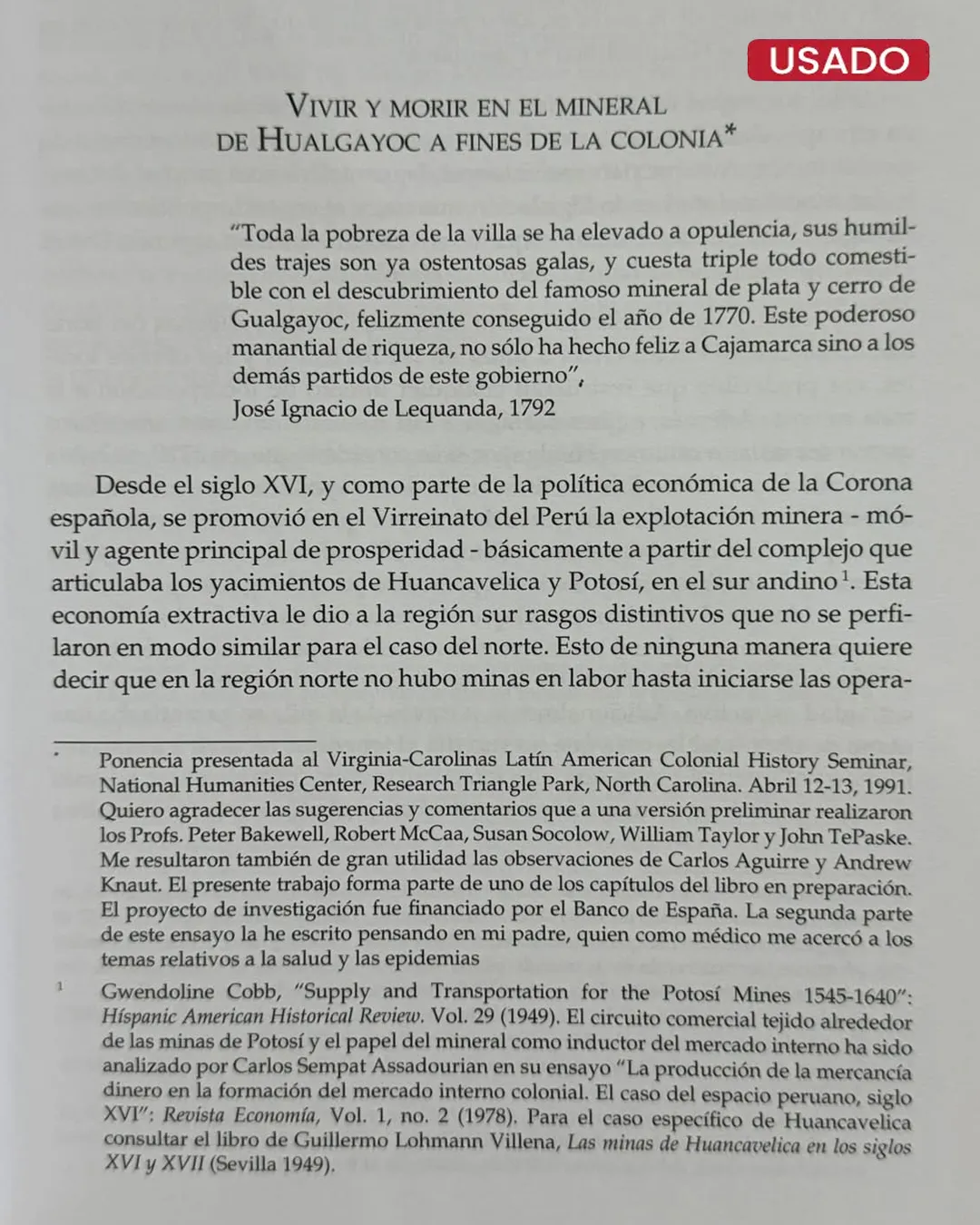 HISTORIA SOCIAL DE LA MINERIA EN EL PERU BORBONICO Y LA INDEPENDENCIA - Imagen 3