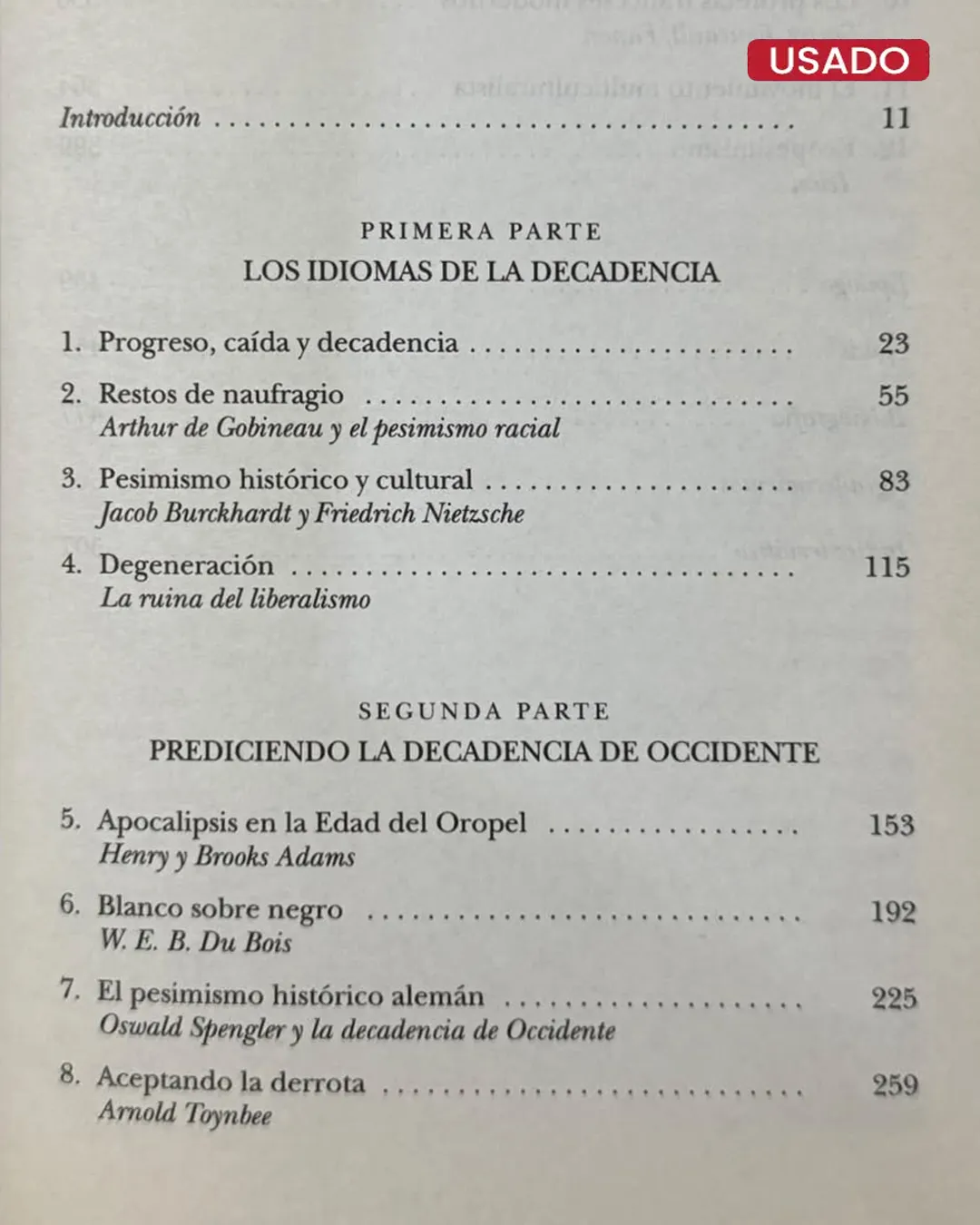 LA IDEA DE DECADENCIA EN LA HISTORIA OCCIDENTAL - Imagen 2