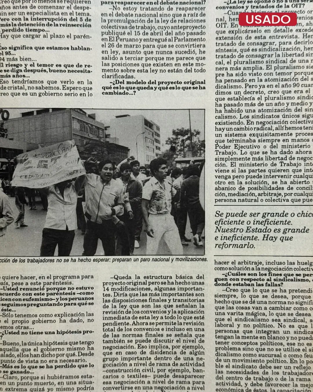 CARETAS – 13 DE JULIO, 1992 - N° 1219 - Imagen 2