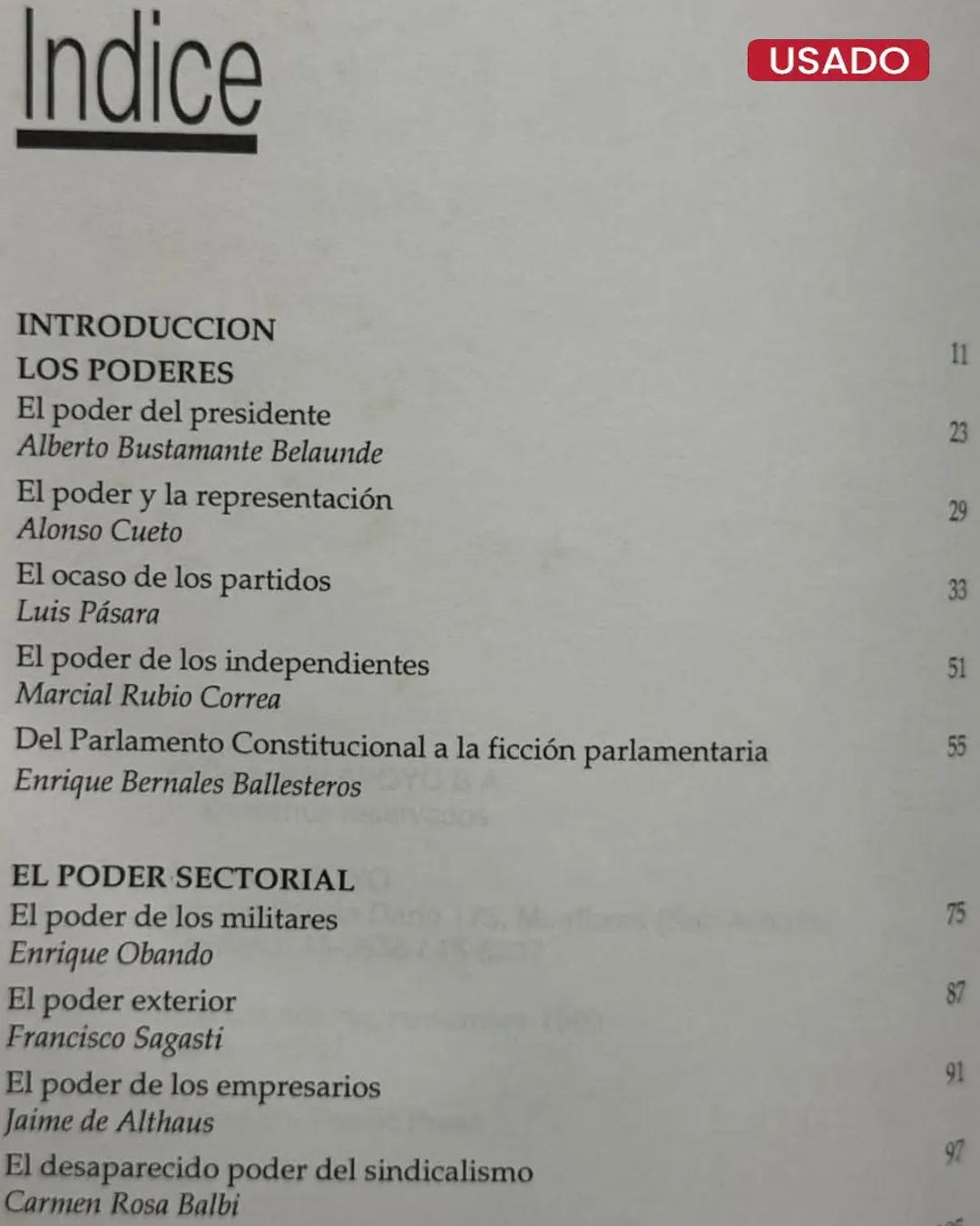 EL PODER EN EL PERÚ - Imagen 2