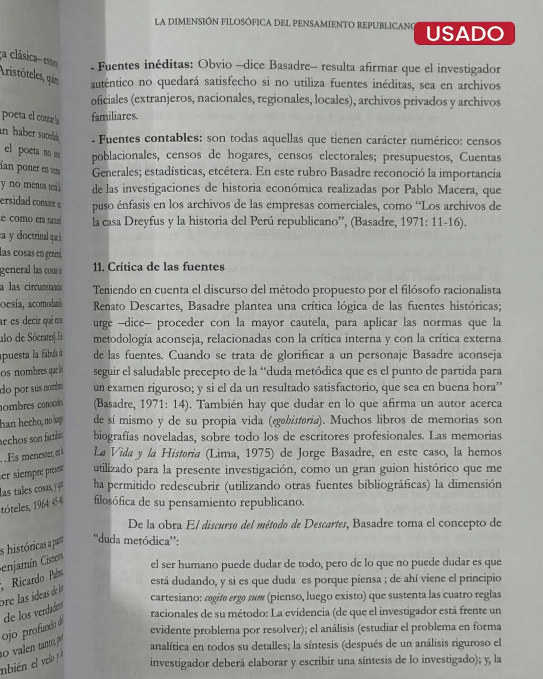 LA DIMENSIÓN FILOSÓFICA DEL PENSAMIENTO REPUBLICANO DE JORGE BASADRE - Imagen 3