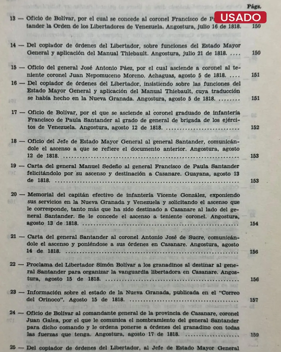 DOCUMENTOS SOBRE LA CAMPAÑA LIBERTADORA DE 1819 (TOMO I) - Imagen 2