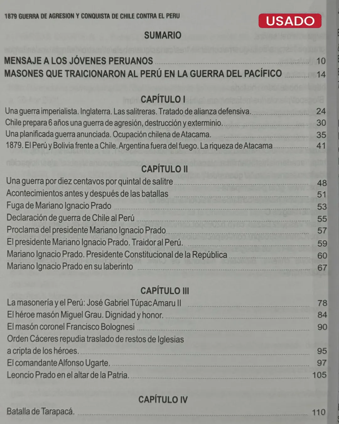 GUERRA DE AGRESION Y CONQUISTA DE CHILE CONTRA EL PERU - Imagen 3