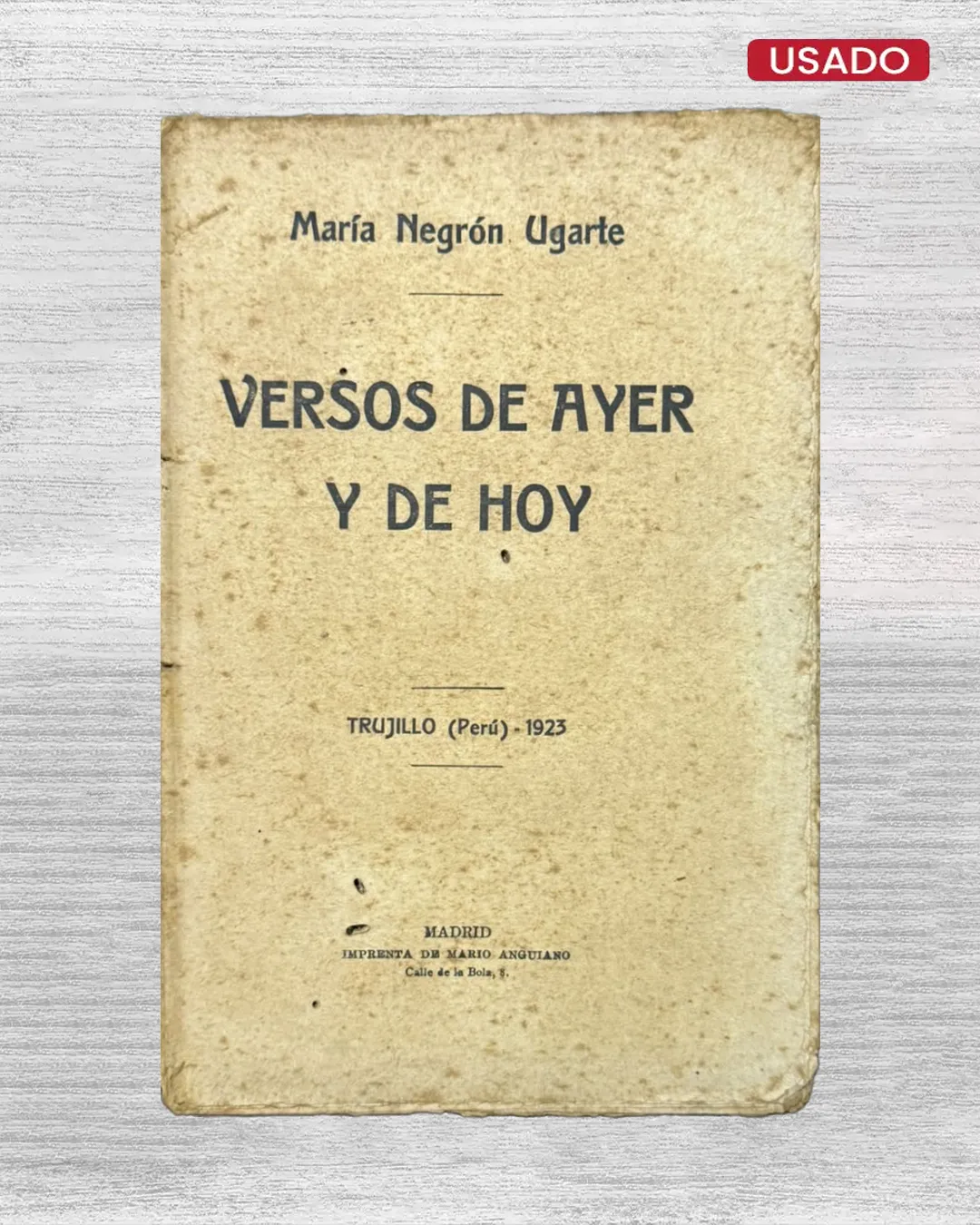 VERSOS DE AYER Y DE HOY