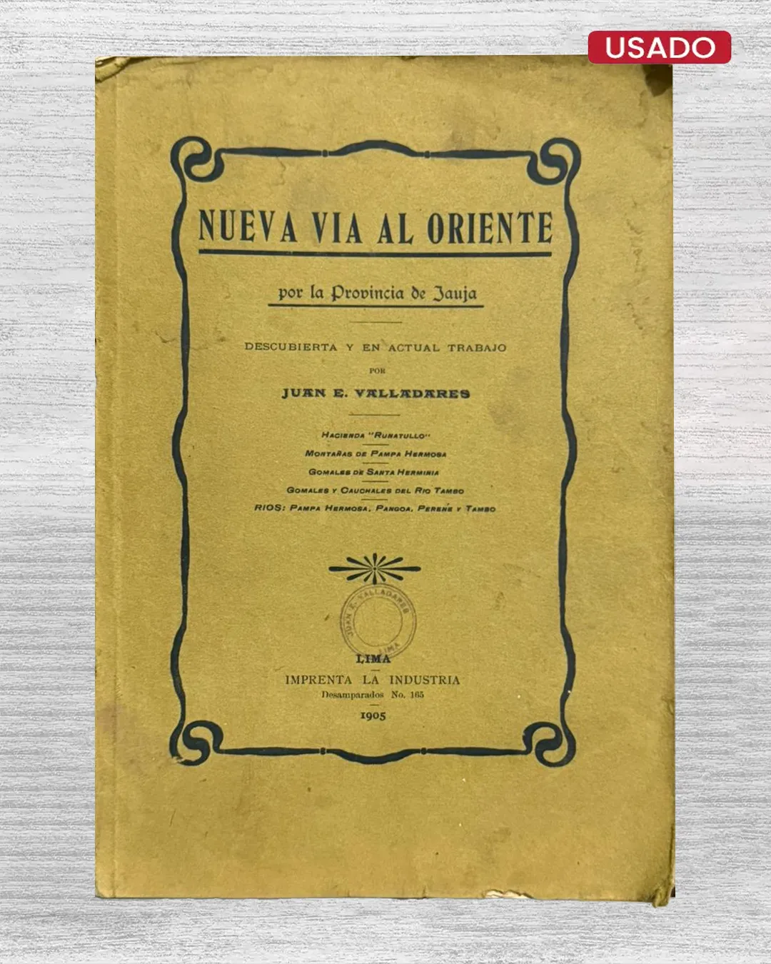 NUEVA VIA AL ORIENTE, POR LA PROVINCIA DE JAUJA