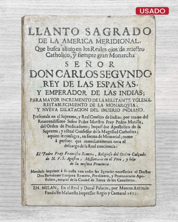 LLANTO SAGRADO DE LA AMERICA MERIDIONAL