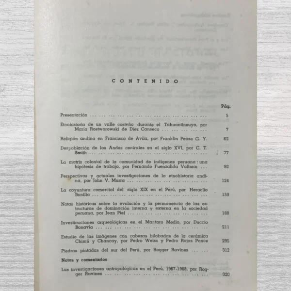 REVISTA DEL MUSEO NACIONAL. ORGANO DEL MUSEO NACIONAL DE LA CULTURA PERUANA – AÑOS 1967 – 1968 – TOMO XXXV