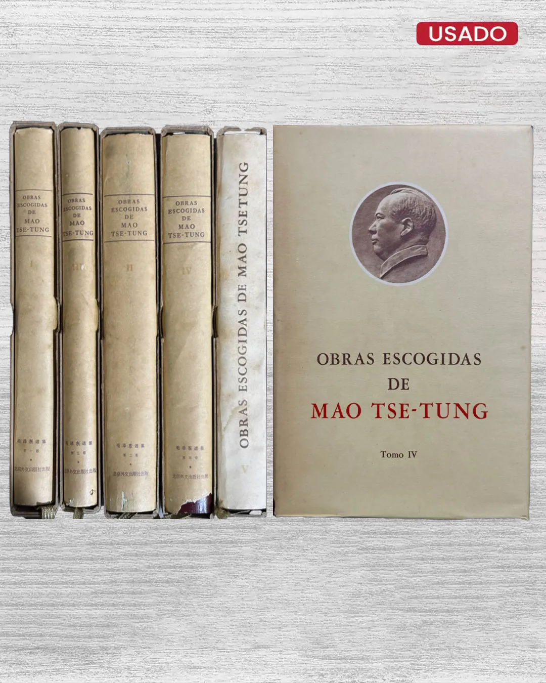 OBRAS ESCOGIDAS DE MAO TSE-TUNG (5 TOMOS) - Imagen 5