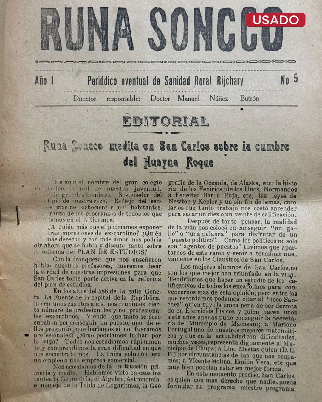 RUNA SONCCO – JULIACA, 30 DE SETIEMBRE DE 1935 - Imagen 3