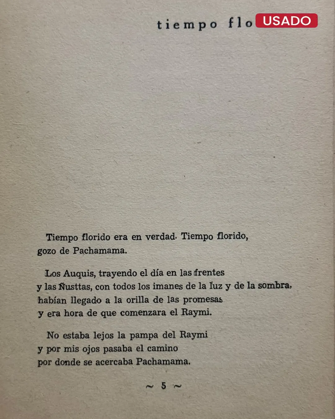 PAUCCAIRWAIRA (POEMAS QUECHUAS) - Imagen 2