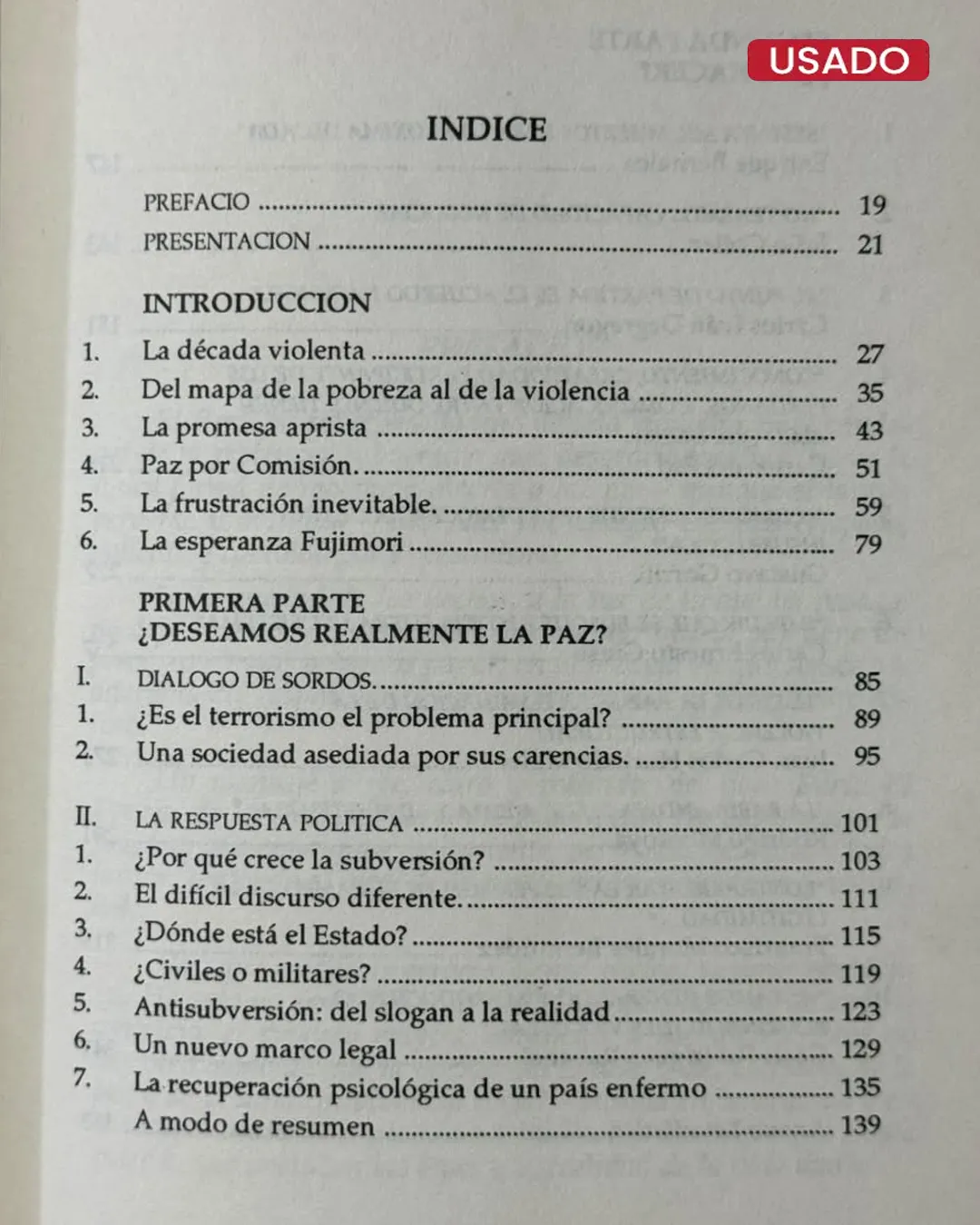 PERÚ, EL PRECIO DE LA PAZ - Imagen 3