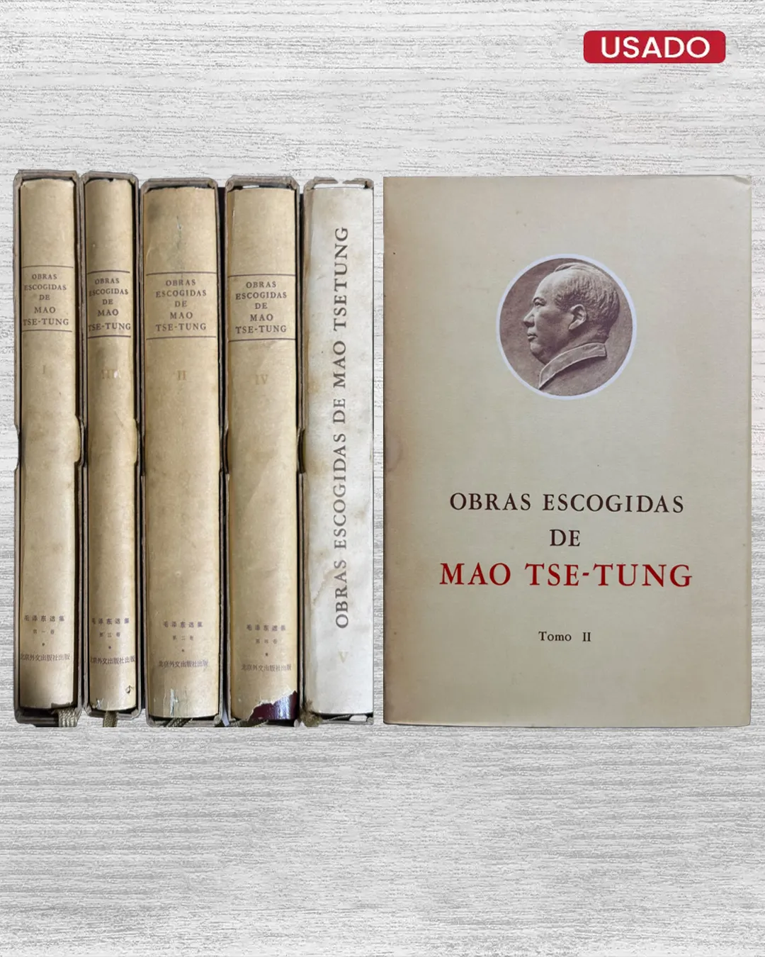 OBRAS ESCOGIDAS DE MAO TSE-TUNG (5 TOMOS) - Imagen 2
