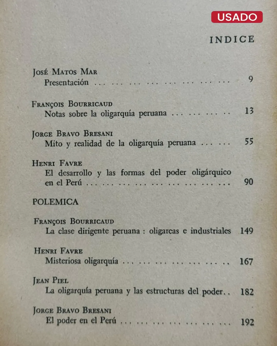 LA OLIGARQUÍA EN EL PERÚ (3 ENSAYOS Y UNA POLEMICA) - Imagen 2