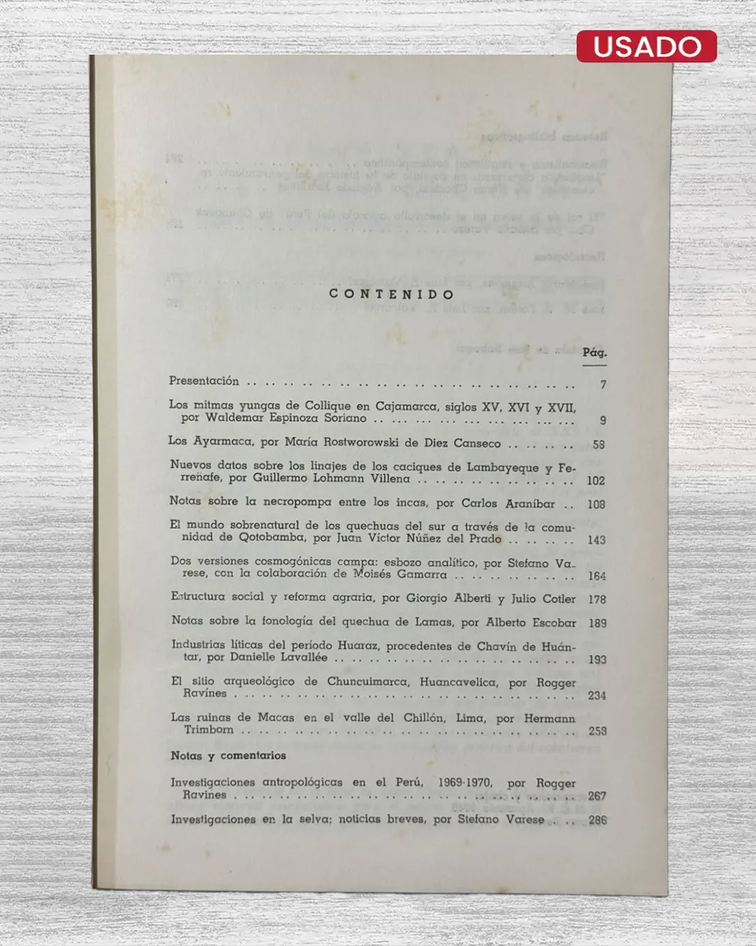 REVISTA DE MUSEO NACIONAL – TOMO XXXVI