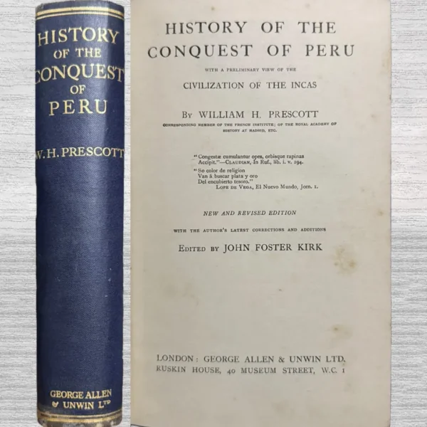 HISTORY OF THE CONQUEST OF PERU – TEXTO EN INGLÉS