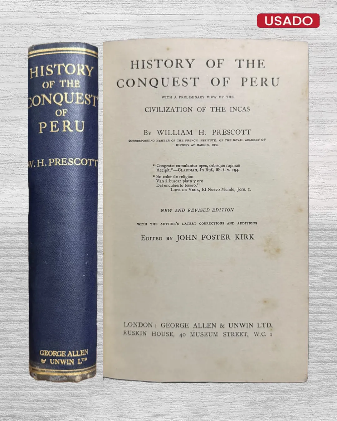 HISTORY OF THE CONQUEST OF PERU - TEXTO EN INGLÉS