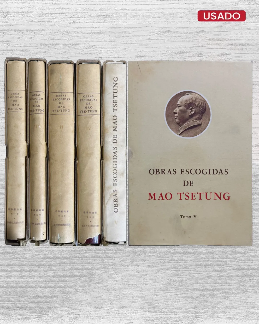 OBRAS ESCOGIDAS DE MAO TSE-TUNG (5 TOMOS) - Imagen 4