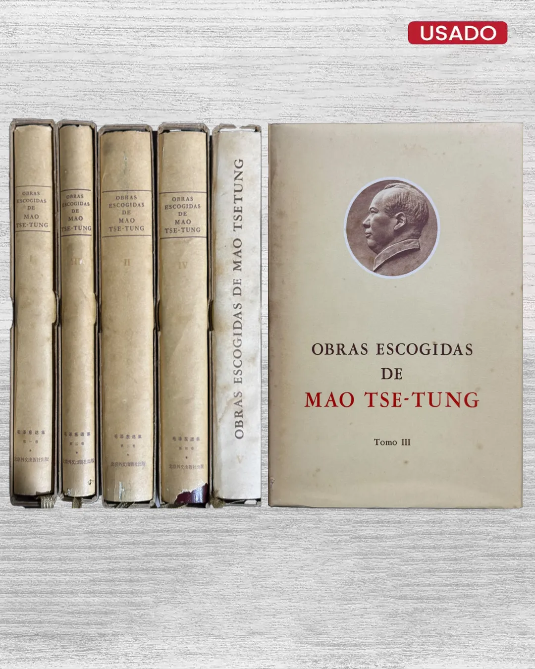 OBRAS ESCOGIDAS DE MAO TSE-TUNG (5 TOMOS) - Imagen 3