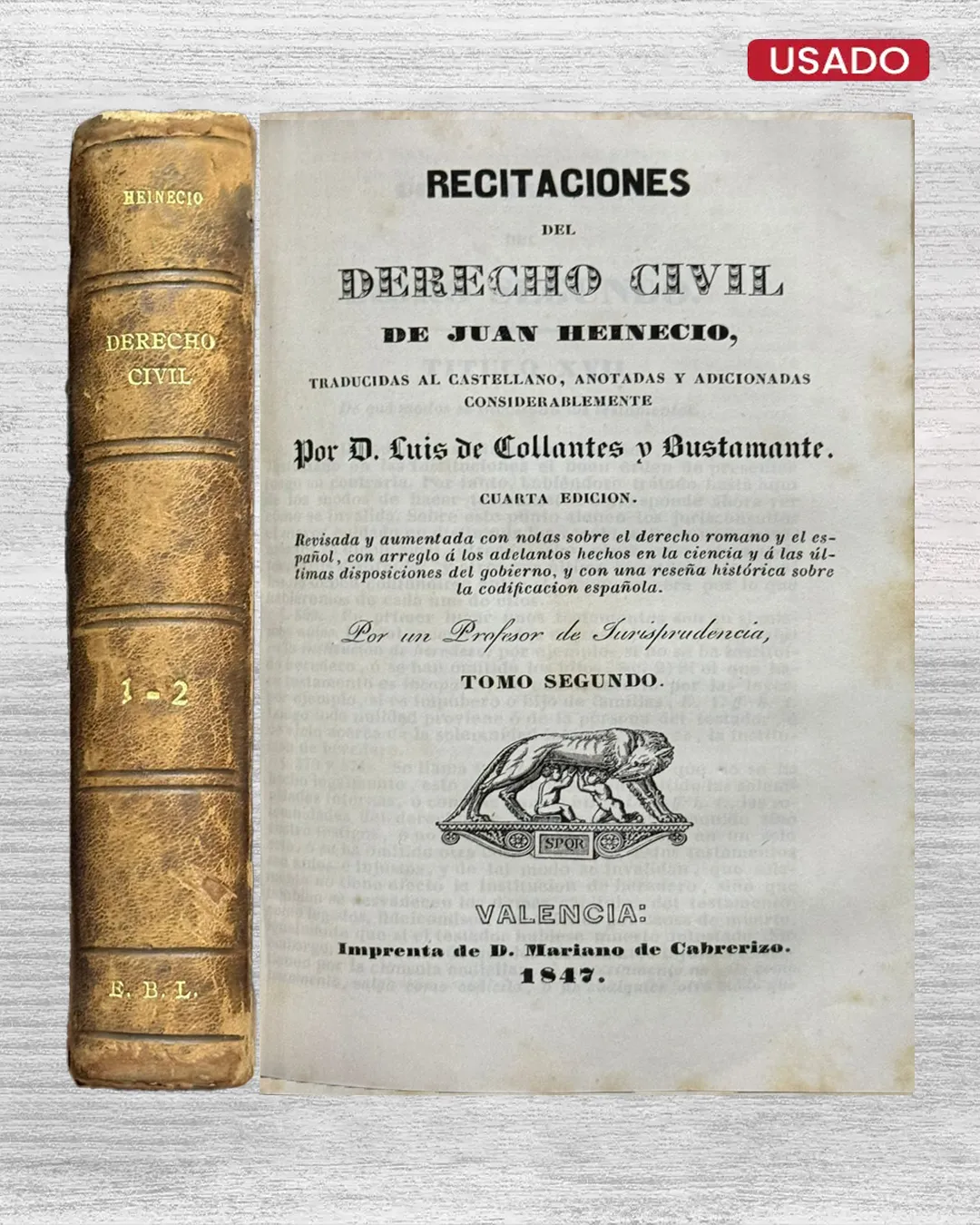 RECITACIONES DEL DERECHO CIVIL (TOMO PRIMERO Y SEGUNDO) - Imagen 3