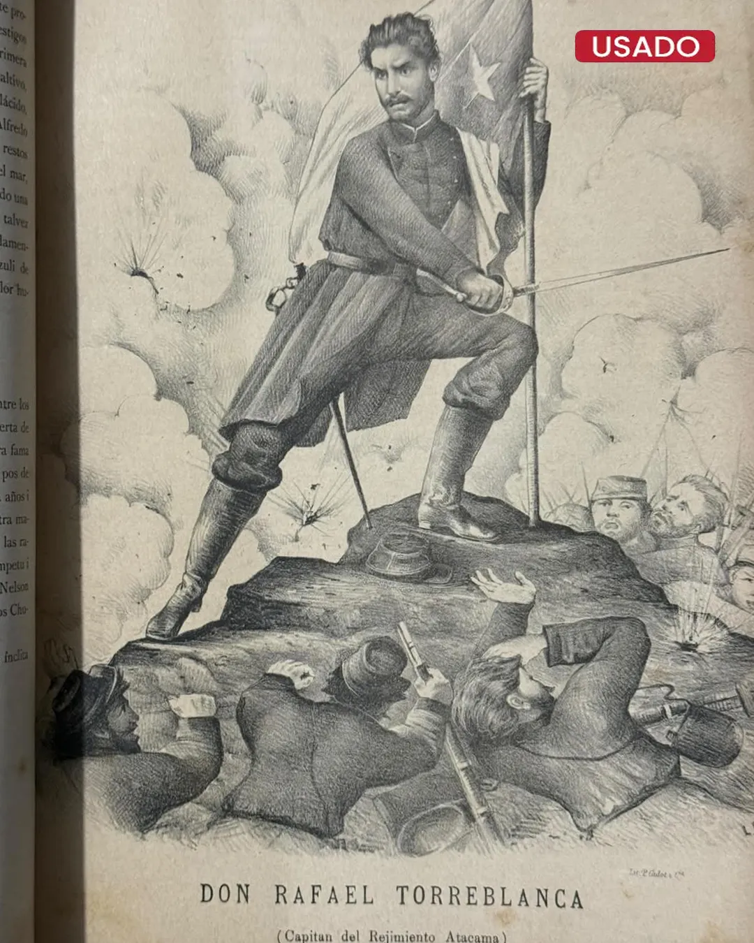 EL ALBUM DE LA GLORIA DE CHILE. HOMENAJE AL EJERCITO I ARMADA DE CHILE EN LA MEMORIA DE SUS MAS ILUSTRES MARINOS I SOLDADOS MUERTOS POR LA PATRIA EN LA GUERRA DEL PACIFICO (1879 – 1883) - Imagen 6