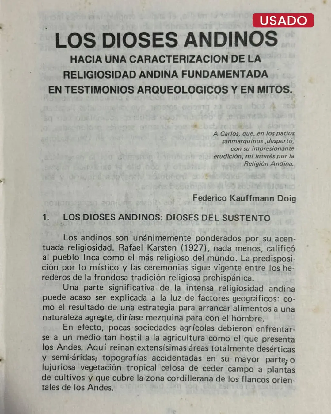 LOS DIOSES ANDINOS. HACIA UNA CARACTERIZACION DE LA RELIGIOSIDAD ANDINA FUNDAMENTADA EN TESTIMONIOS ARQUEOLOGICOS Y EN MITOS - Imagen 2