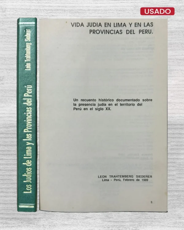 LOS JUDIOS DE LIMA Y LAS PROVINCIAS DEL PERU