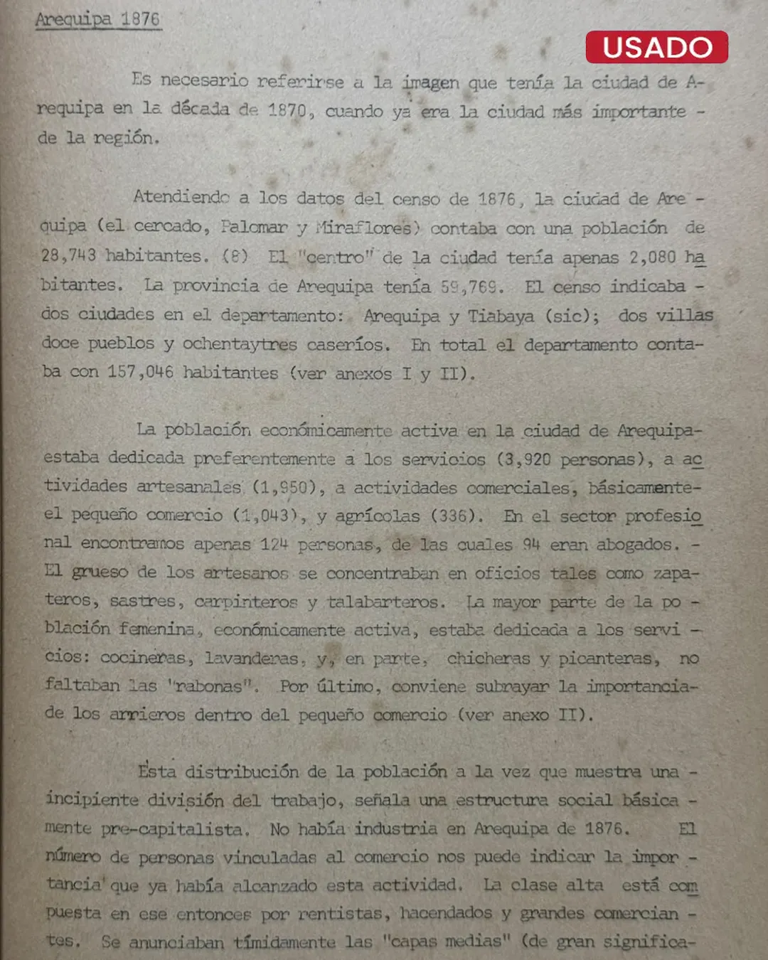 OLIGARQUIA Y CAPITAL COMERCIAL EN EL SUR PERUANO (1870 – 1930) - Imagen 2