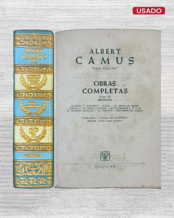 ALBERT CAMUS: OBRAS COMPLETAS (TOMO II – ENSAYOS)