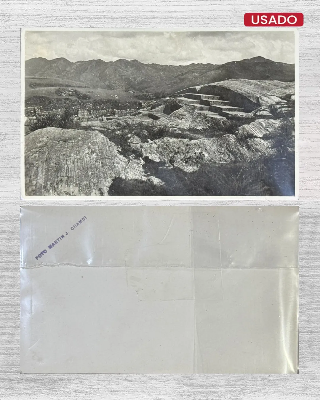 ANTIGUA POSTAL FOTOGRÁFICA DE MACHU PICCHU – FOTO MARTIN CHAMBI