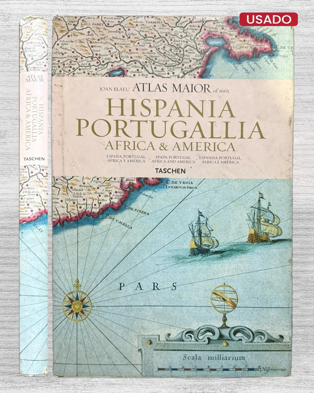 JOAN BLAEU ATLAS MAIOR OF 1665: HISPANIA PORTUGALLIA; AFRICA & AMERICA