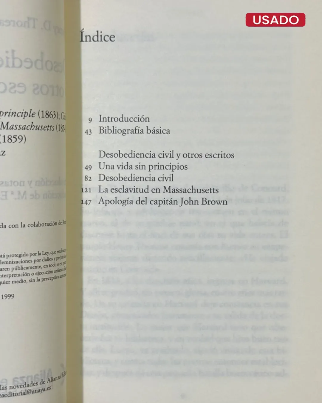 DESOBEDIENCIA CIVIL Y OTROS ESCRITOS - Imagen 2