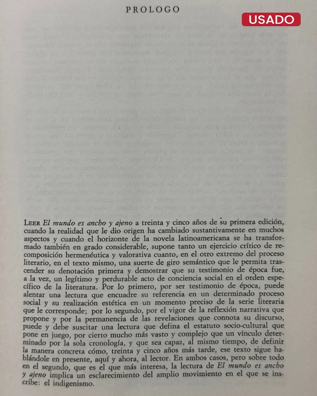 EL MUNDO ES ANCHO Y AJENO - Imagen 3