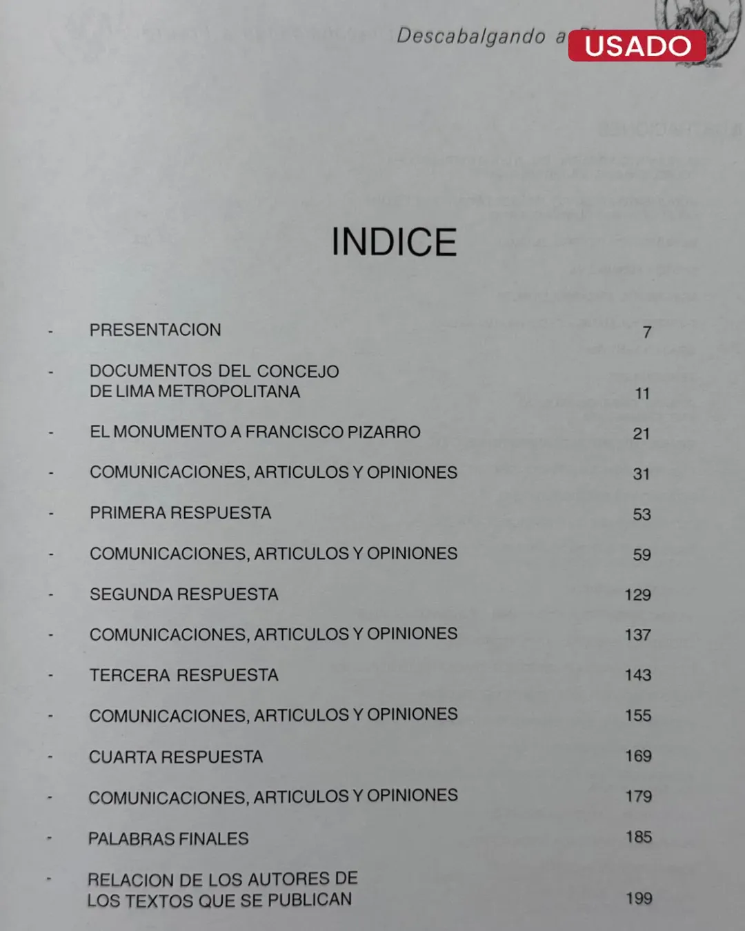 DESCABALGANDO A PIZARRO - Imagen 3