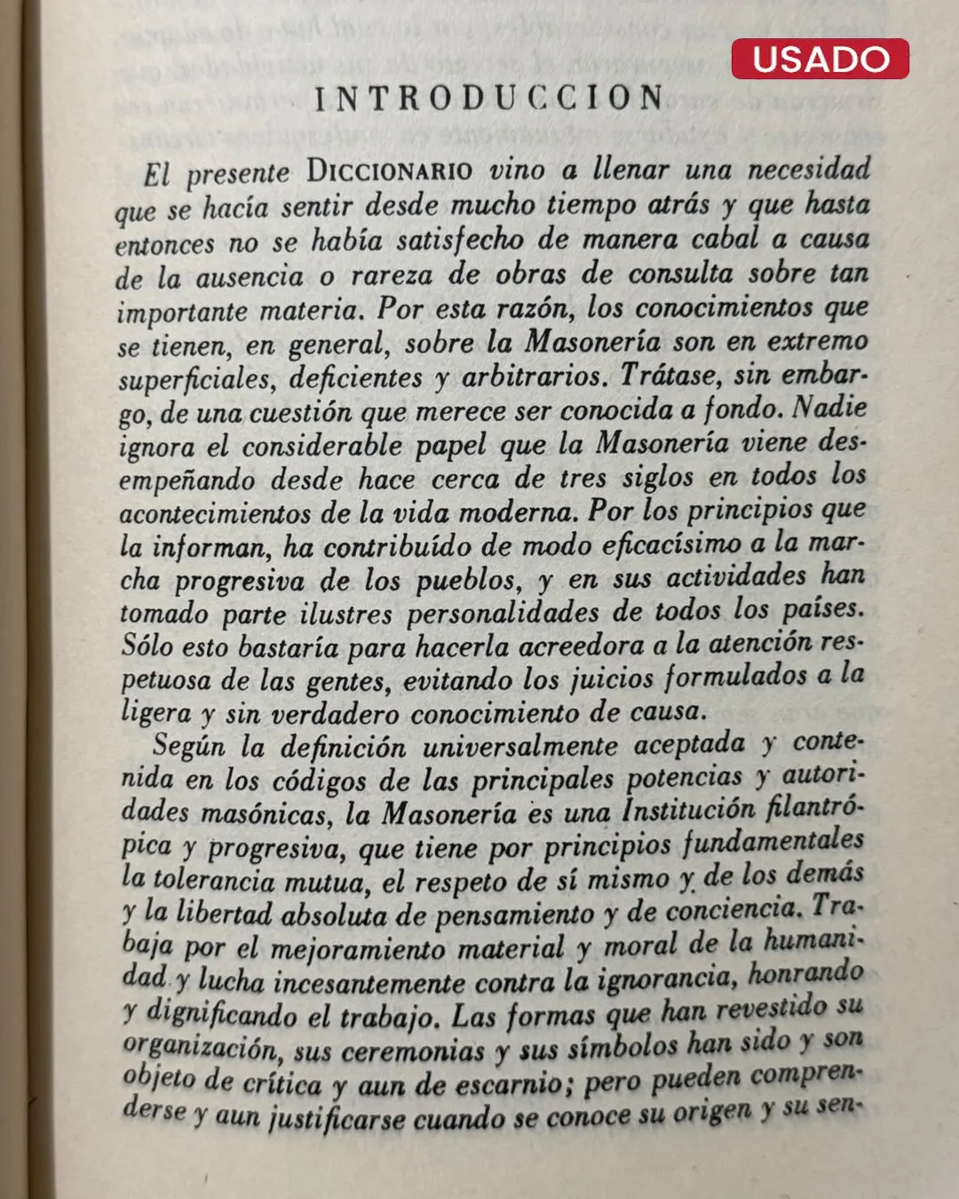DICCIONARIO ENCICLOPÉDICO ABREVIADO DE LA MASONERÍA - Imagen 3
