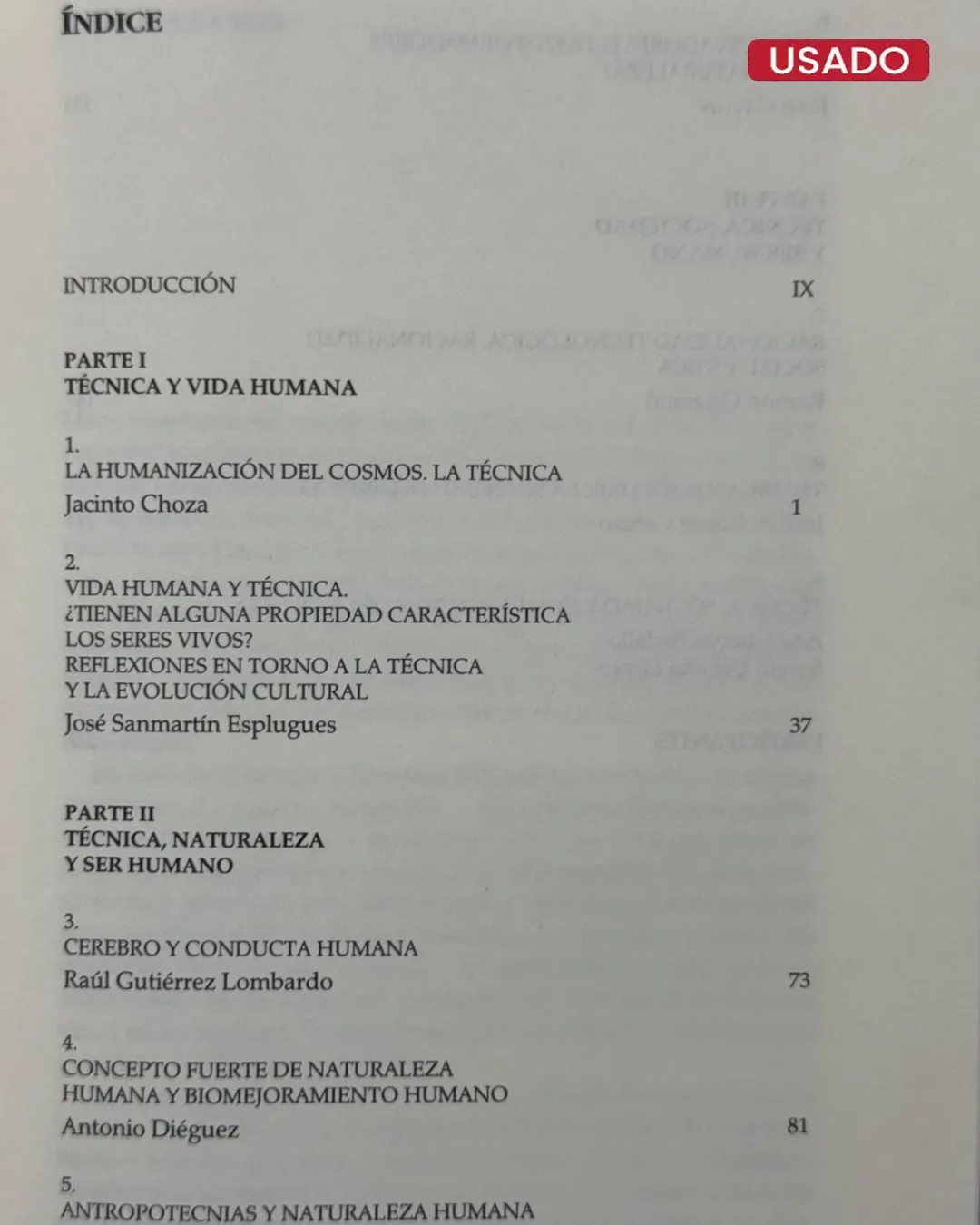 TECNICA Y SER HUMANO (CON FIRMA DEL AUTOR) - Imagen 2