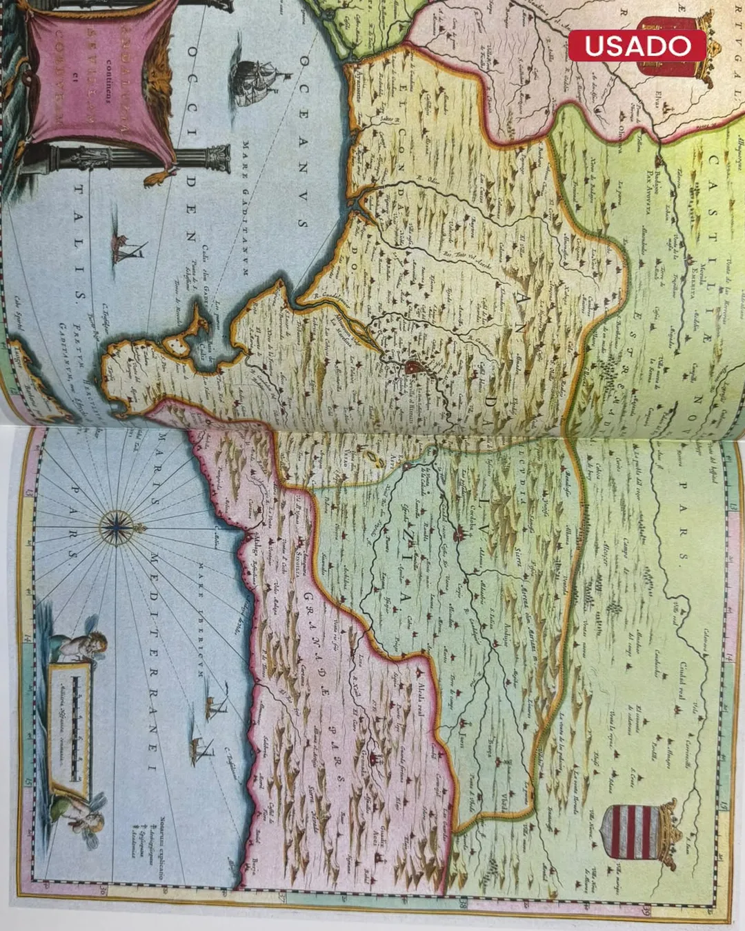 JOAN BLAEU ATLAS MAIOR OF 1665: HISPANIA PORTUGALLIA; AFRICA & AMERICA - Imagen 4