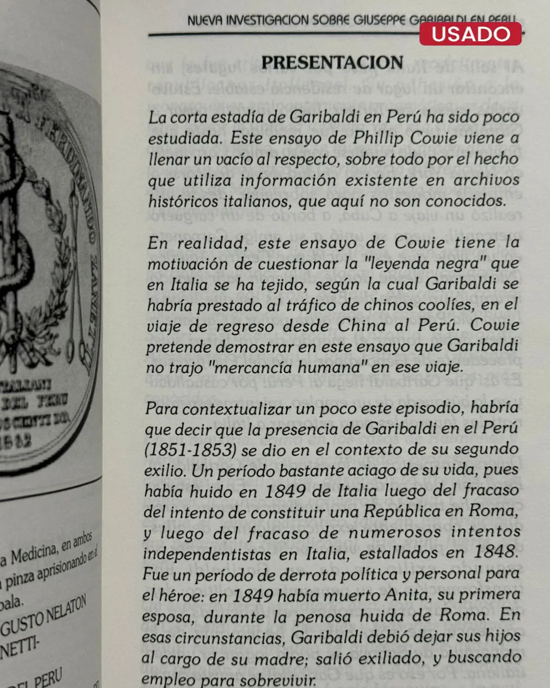 NUEVA INVESTIGACIÓN SOBRE GIUSEPPE GARIBALDI EN PERÚ (1851 – 1853) - Imagen 2