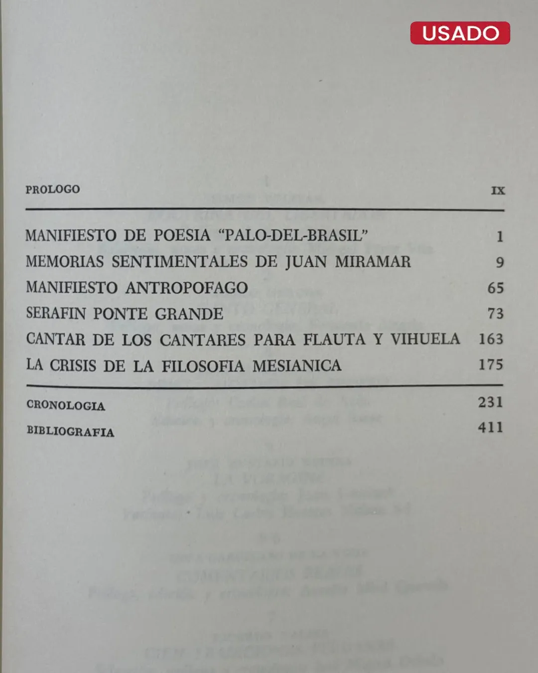 OSWALD DE ANDRADE: OBRA ESCOGIDA - Imagen 2