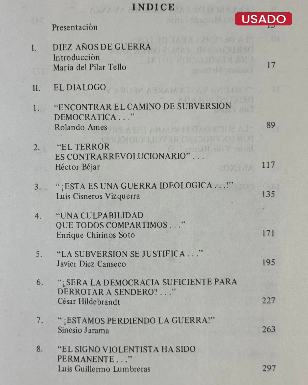 SOBRE EL VOLCÁN; DIÁLOGO FRENTE A LA SUBVERSIÓN - Imagen 2