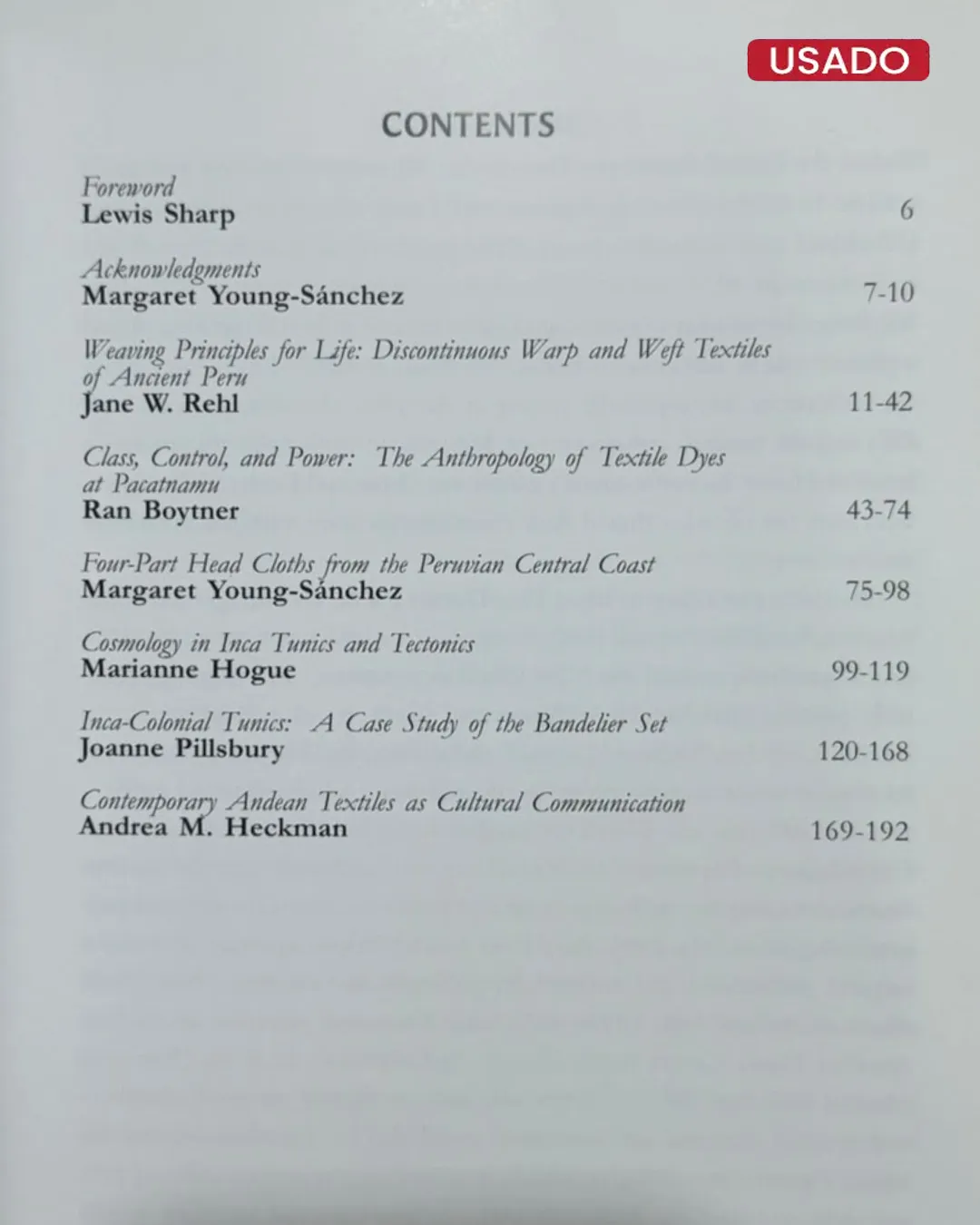 ANDEAN TEXTILE TRADITIONS. PAPERS FROM THE 2001 MAYER CENTER SYMPOSIUM AT THE DENVER ART MUSEUM - Imagen 2