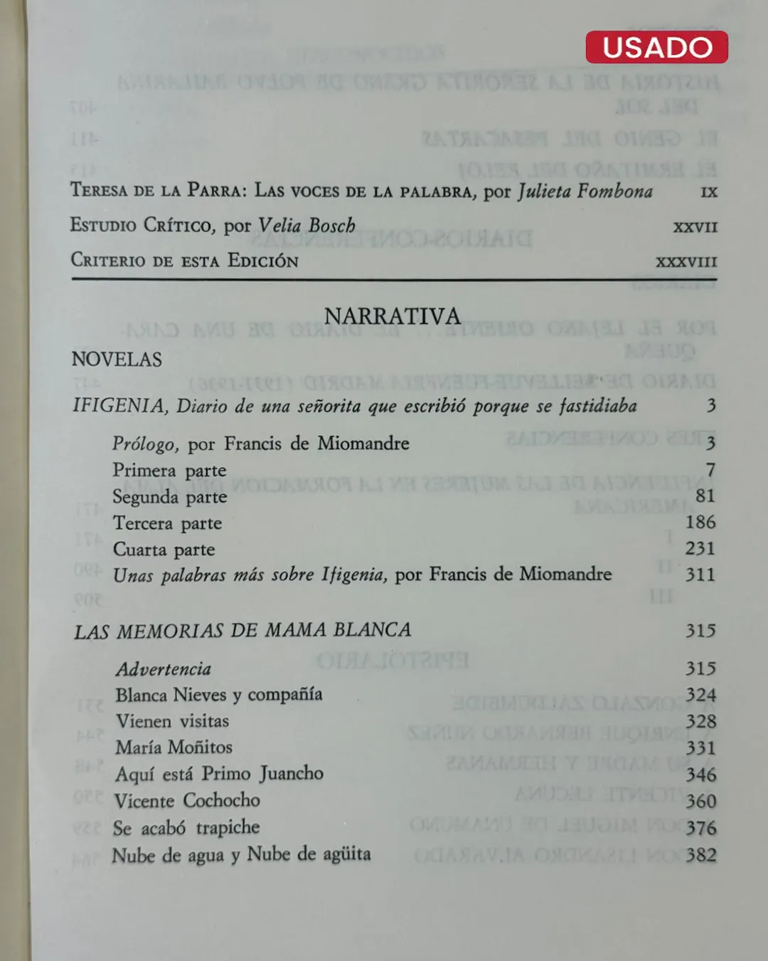 TERESA DE LA PARRA: OBRA (NARRATIVA, ENSAYOS, CARTAS) - Imagen 3