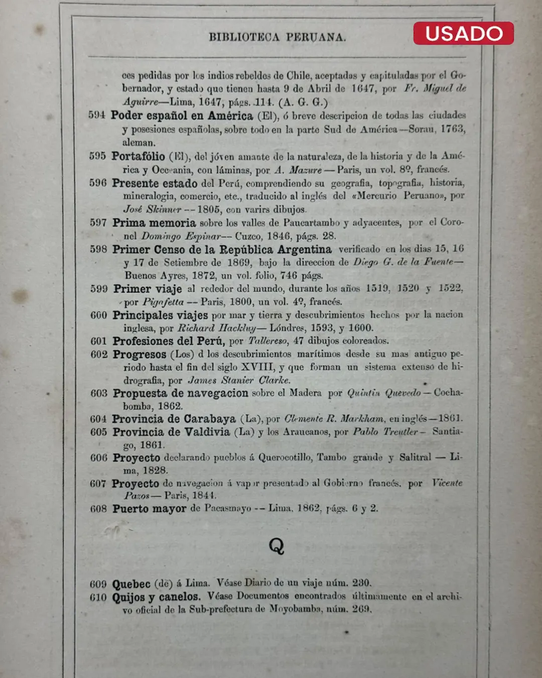 BIBLIOTECA PERUANA (1879) - Imagen 4