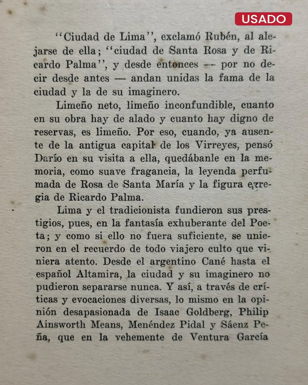 DON RICARDO PALMA Y LIMA (1927) - Imagen 2