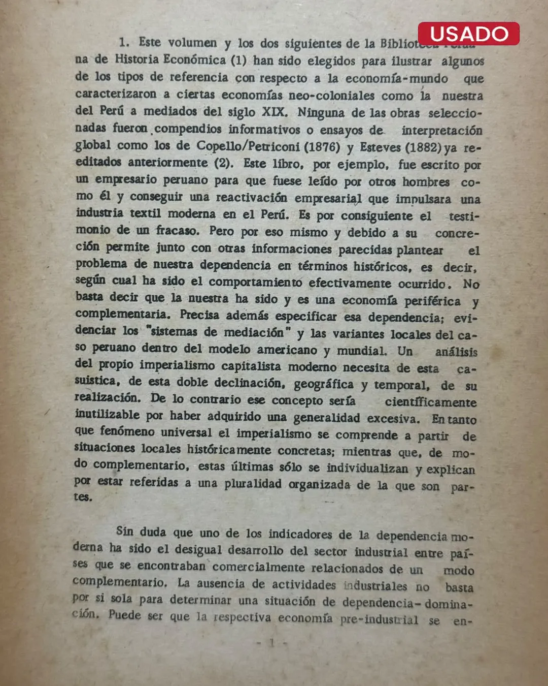 ENSAYO SOBRE LA INDUSTRIA ALGODONERA EN EL PERU (1849) - Imagen 2