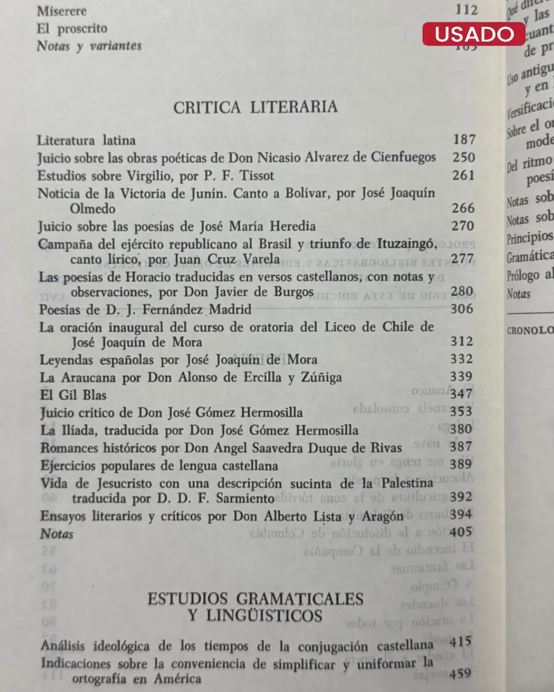ANDRES BELLO: OBRA LITERARIA - Imagen 3