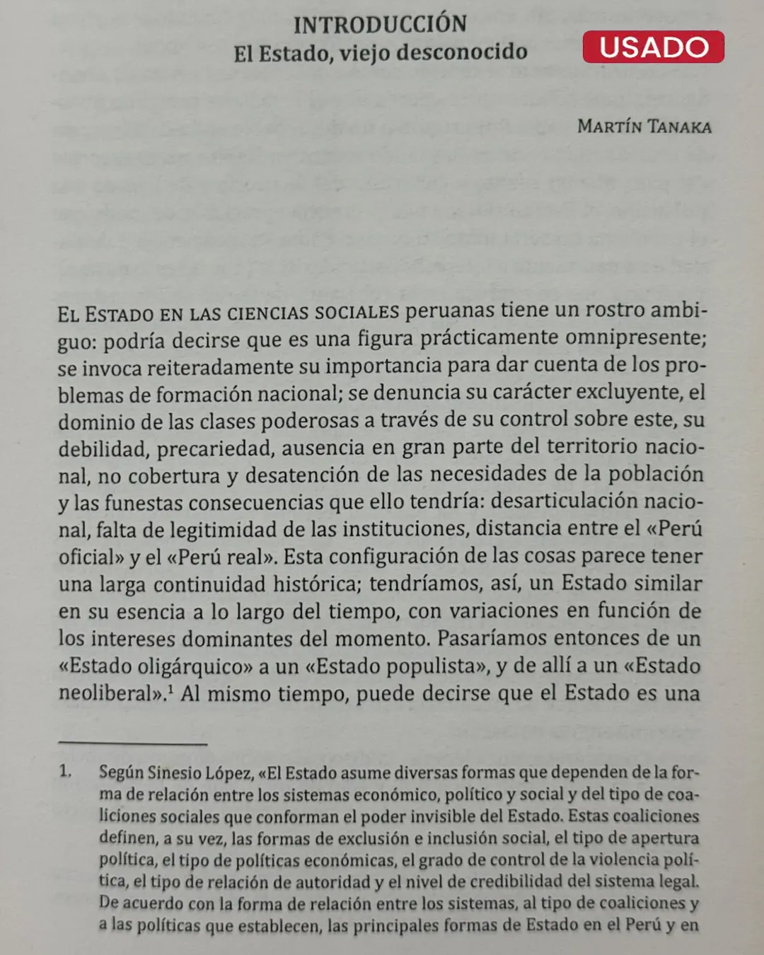 EL ESTADO, VIEJO DESCONOCIDO: VISIONES DEL ESTADO EN EL PERU - Imagen 3