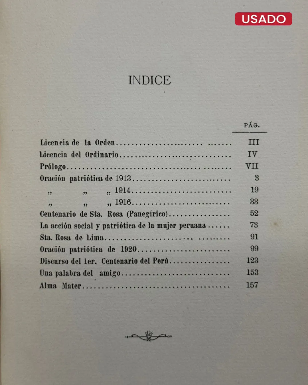 DISCURSOS PATRIOTICOS, PRONUNCIADOS POR EL R. P. MANUEL INOCENCIO FERNANDEZ (CUENTA CON FIRMA DEL AUTOR) - Imagen 2