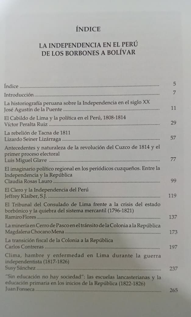 LA INDEPENDENCIA DEL PERÚ DE LOS BORBONES A BOLÍVAR - Imagen 3
