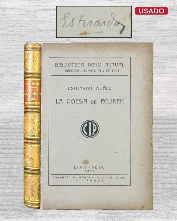LA POESIA DE EGUREN (1932) – CON FIRMA DEL AUTOR