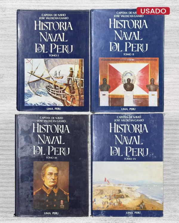HISTORIA NAVAL DEL PERÚ (4 TOMOS)